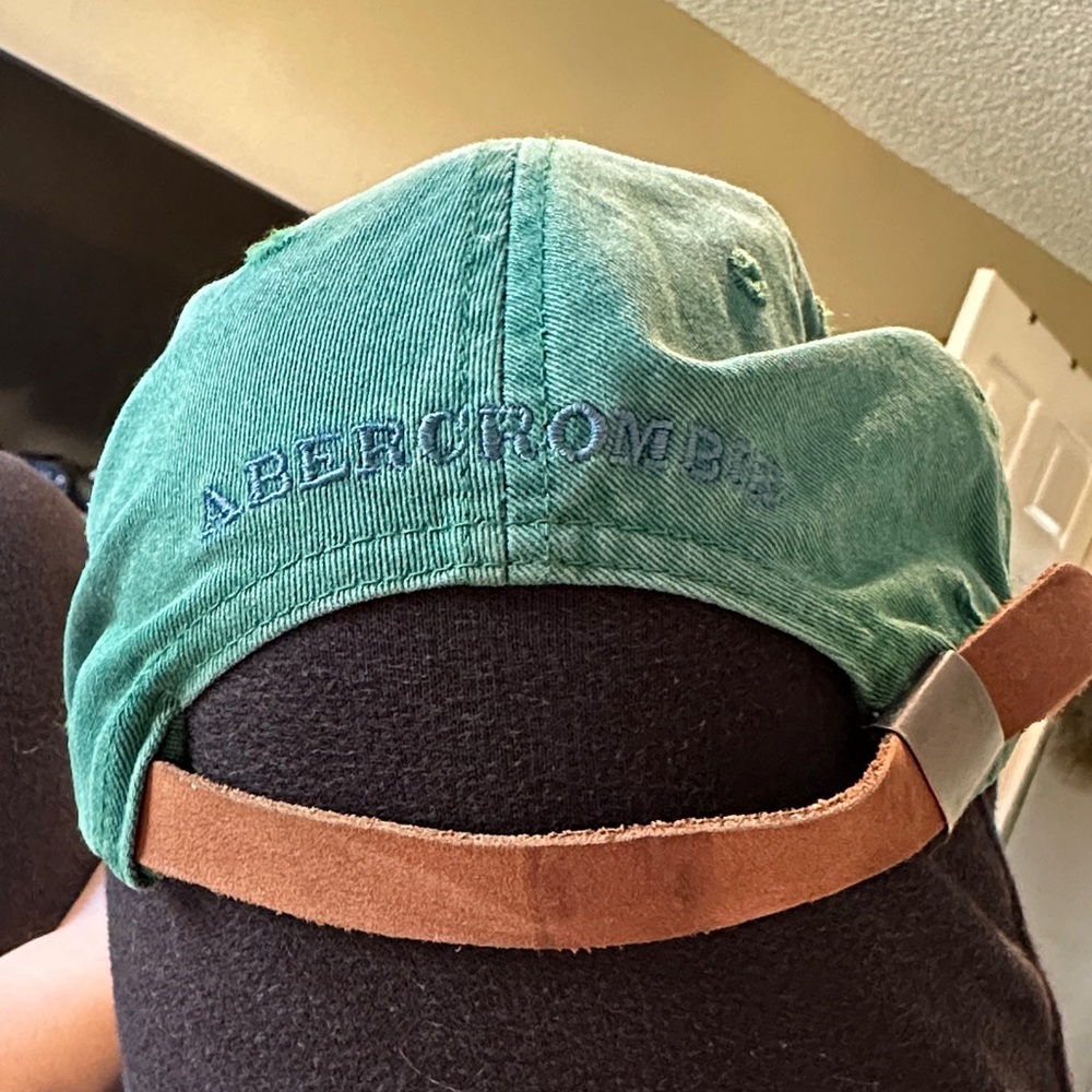 Abercrombie Vintage Green and Finch Logo Cap AF logo made of 100% cotton - Picture 2 of 13